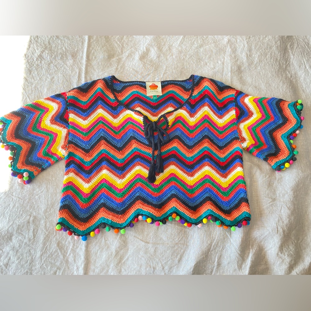 FARM Rio Multicolor Chevron Sweater - Picture 10 of 12